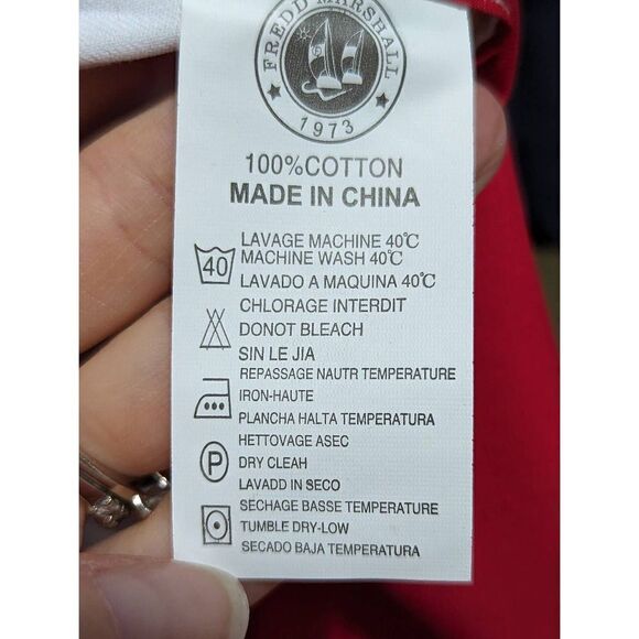 Fredd Marshall Mens Multicolor Cotton Colorblock Short Sleeve Button Up Shirt XL - Picture 5 of 6